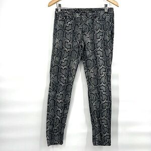 Michael Kors black snake print pants size 4P